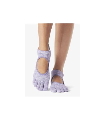 Шкарпетки для йоги ToeSox Full Toe Bellarina Grip Heather Purple S (36-38.5)