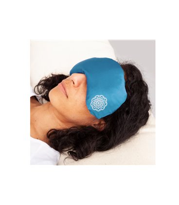 Подушка для очей Bodhi Mandala з лавандою 24*11 см небесно-блакитний