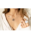 Временное переводное тату Космические узоры Tattooshka 60x105 мм
