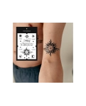 Временное переводное тату Космические узоры Tattooshka 60x105 мм