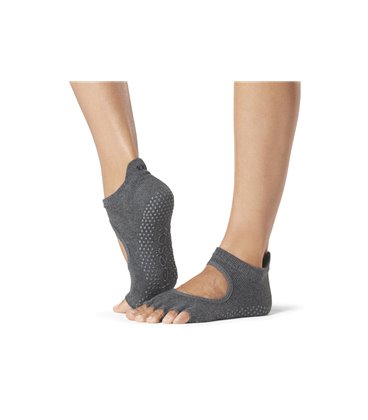 Шкарпетки для йоги ToeSox Half Toe Bellarina Grip Charcoal Grey S (36-38.5)