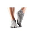 Шкарпетки для йоги ToeSox Full Toe Low Rise Grip Heather Grey M (39-42.5)
