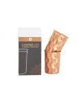 Bodhi copper glass 250 ml (2 pcs.) embossed "Diamond Print"