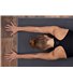 Коврик-полотенце для йоги Bodhi Yatra бамбуковое антрацит 183x60x0.1 см