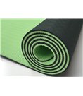 Коврик для йоги и фитнеса Hanuman PRO Amber 183x61x0.8 см черный/зеленый