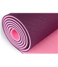 Коврик для йоги и фитнеса Hanuman PRO Amber 183x61x0.8 см фиолетовый/розовый