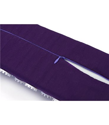Массажный полувалик акупунктурный Relax 38*12*6 см фиолетовый
