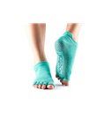 Носки для йоги ToeSox Half Toe Low Rise Grip Fishnet Lagoon S (36-38.5)