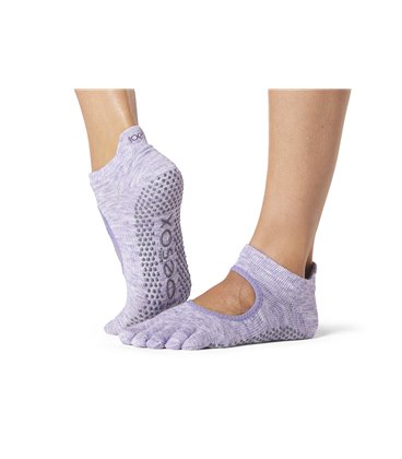 Носки для йоги ToeSox Full Toe Bellarina Grip Htr Purple M (39-42.5)