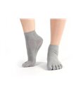 Носки для йоги нескользящие Sharlotte RAO серые (35-39)