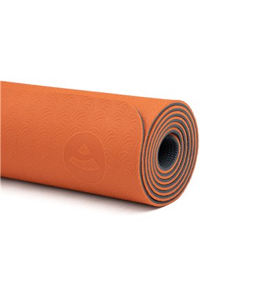 Коврик для йоги Bodhi Lotus Pro 183x60x0.6 см оранжевый/антрацитовый