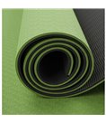 Коврик для йоги и фитнеса Hanuman Two Tones Amber 183x61x0.6 см оливково-черный