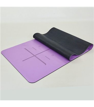 Коврик для йоги Amber Ganesh Align фиолетовый 183x68x0.6 см