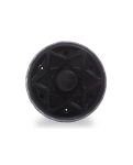 Колесо для пресса одинарное широкое Profi 15 см с мини-ковриком черное