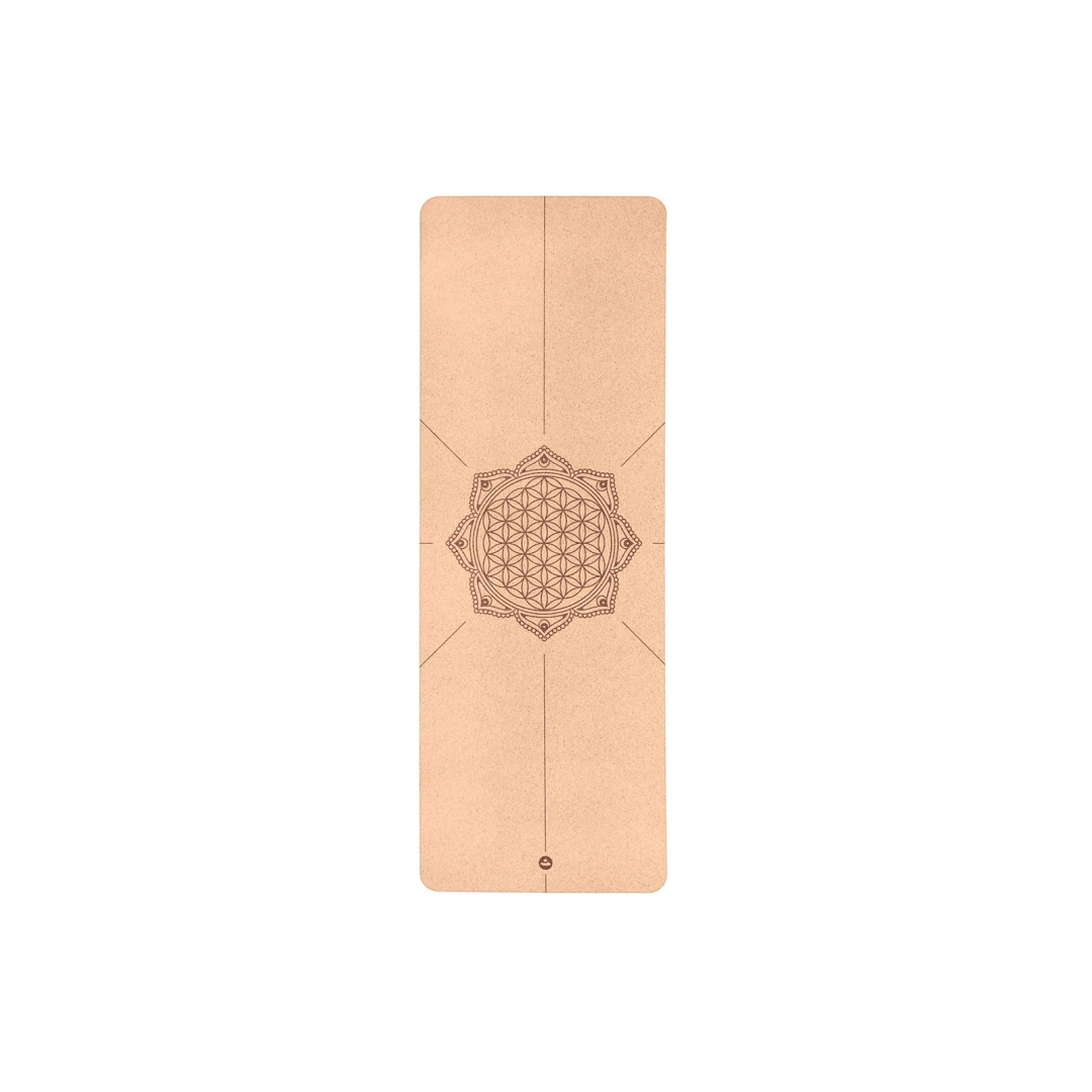 Коврик для йоги Flower of Life Bodhi пробковый 185x66x0.4 см
