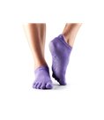 Носки для йоги ToeSox Full Toe Low Lise Grip Light Purple M (39-42.5)
