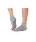 Носки для йоги ToeSox Half Toe Ankle Grip Heather Grey XL (45.5)