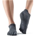 Носки для йоги ToeSox Full Toe Low Rise Grip Charcoal Grey L (43-45)