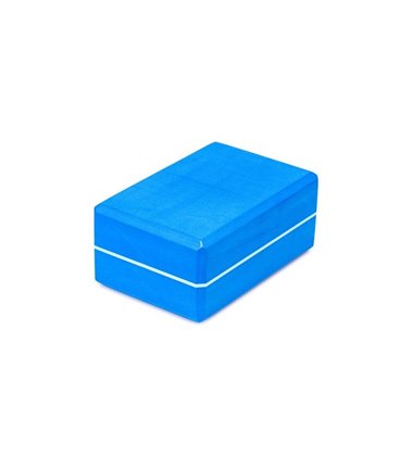 Блок для йоги Kurma Striped XL синий 23x15x10 см