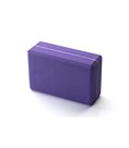 Блок для йоги Kurma Striped фиолетовый 23x15x7.5 см