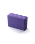 Блок для йоги Kurma Striped фиолетовый 23x15x7.5 см
