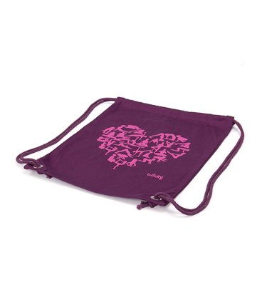 Сумка-мешок Bodhi с принтом фиолетовый 45х35 см