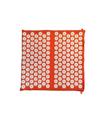 Акупунктурный массажный коврик для ног (аппликатор Кузнецова) Rao 45*42 см Оранжевый