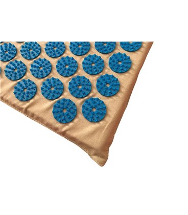 Акупунктурный массажный коврик (аппликатор Кузнецова) Rao 76*48 см Серый с синим