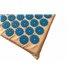 Акупунктурный массажный коврик (аппликатор Кузнецова) Rao 76*48 см Серый с синим
