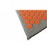 Акупунктурный массажный коврик (аппликатор Кузнецова) Rao 76*48 см Серый с оранжевым