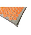 Акупунктурный массажный коврик (аппликатор Кузнецова) Rao 64*40 см Серый с оранжевым