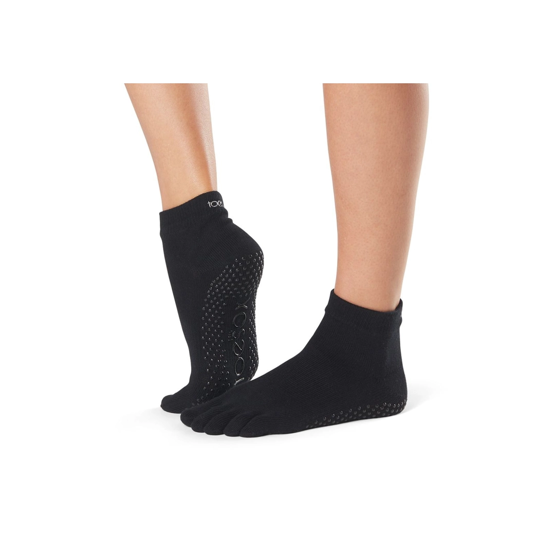 Носки ToeSox Grip Full Toe Ankle Black XS (33-35.5) (689076212847)