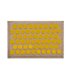 Массажный коврик (аппликатор Кузнецова) Lounge Mini 32*21 см Желтый