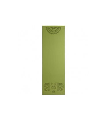 Коврик для йоги Bodhi Leela оливковый слоны 183x60x0.4 см