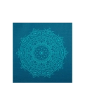 Коврик для йоги Bodhi Leela Mandala петроль — бирюзовая мандала 183x60x0.4 см