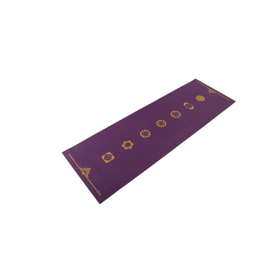 Yoga mat Bodhi Leela purple chakra 183x60x0.4 cm