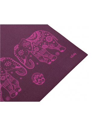 Коврик для йоги Bodhi Leela баклажановый слоны 183x60x0.4 см