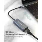 Кабель цифровий Vention Cabletime USB-C - RJ45 100Mbps Ethernet, 0.15m, Space Grey (CB53G) Кабель цифровий Vention Cabletime USB-C - RJ45 100Mbps Ethernet, 0.15m, Space Grey (CB53G)