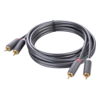 Кабель міжблочний Ugreen AV104 2RCA to 2RCA Audio Cable, 2 m Black 10518 Кабель міжблочний Ugreen AV104 2RCA to 2RCA Audio Cable, 2 m Black 10518
