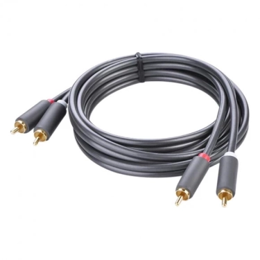 Кабель міжблочний Ugreen AV104 2RCA to 2RCA Audio Cable, 2 m Black 10518