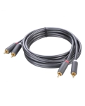 Кабель міжблочний Ugreen AV104 2RCA to 2RCA Audio Cable, 2 m Black 10518