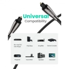 Цифровий кабель Ugreen AV108 Toslink-Toslink Optical Pro Audio Cable Braided, 1.5 m 70895 Цифровий кабель Ugreen AV108 Toslink-Toslink Optical Pro Audio Cable Braided, 1.5 m 70895