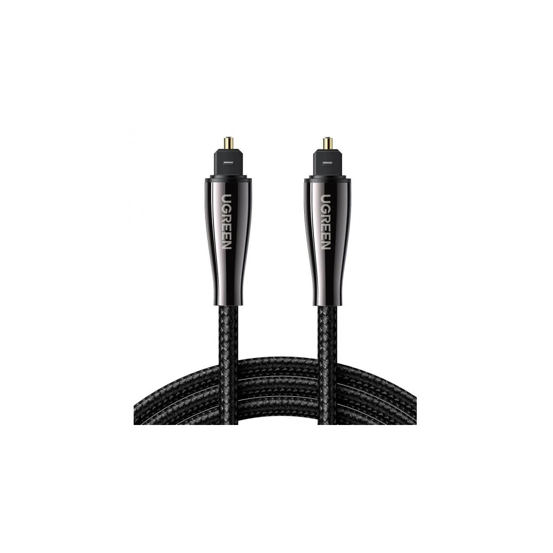 Цифровий кабель Ugreen AV108 Toslink-Toslink Optical Pro Audio Cable Braided, 1.5 m 70895