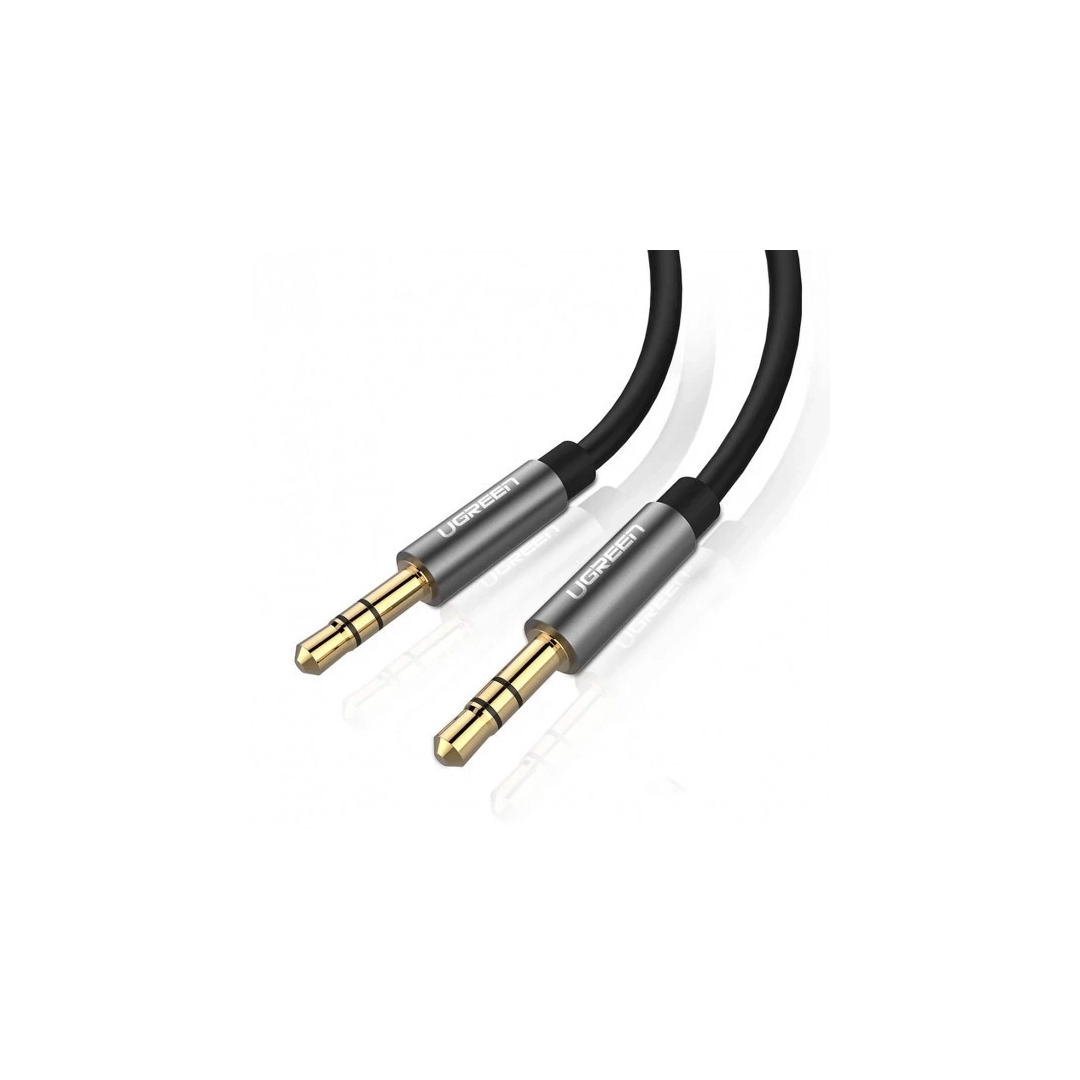 Аудіокабель Ugreen AV119 3.5 mm to 3.5 mm Audio Cable, 2 m Black 10735