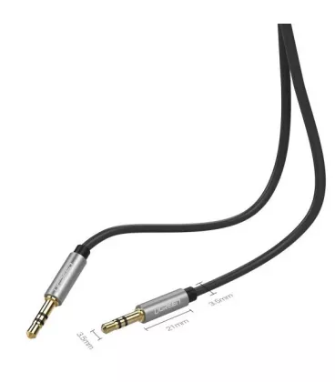 Аудіокабель Ugreen AV119 3.5 mm to 3.5 mm Audio Cable, 1.5 m Black 10734