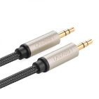 Аудіокабель Ugreen AV125 3.5 mm to 3.5 mm Audio Cable Braided, 1 m Gray 10602 Аудіокабель Ugreen AV125 3.5 mm to 3.5 mm Audio Cable Braided, 1 m Gray 10602