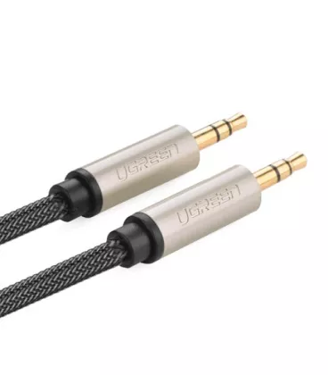 Аудіокабель Ugreen AV125 3.5 mm to 3.5 mm Audio Cable Braided, 1 m Gray 10602