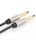 Interconnect cable Ugreen AV128 6.3 mm to 6.3 mm Audio Cable Braided, 2 m Gray 10638