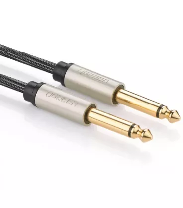 Кабель міжблочний Ugreen AV128 6.3 mm to 6.3 mm Audio Cable Braided, 2 m Gray 10638