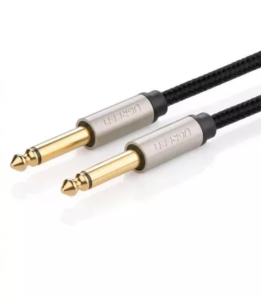 Кабель міжблочний Ugreen AV128 6.3 mm to 6.3 mm Audio Cable Braided, 3 m Gray 10639